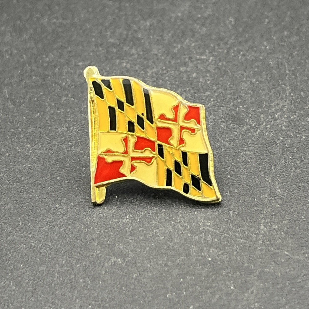 State Flag Of Maryland USA Lapel Hat Pin